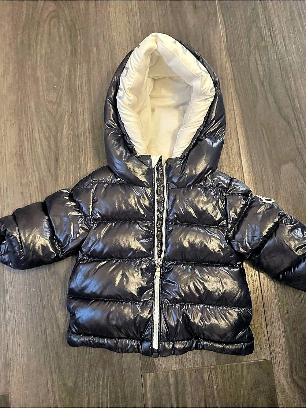 Moncler Kids Navy Hooded Puffer Like New